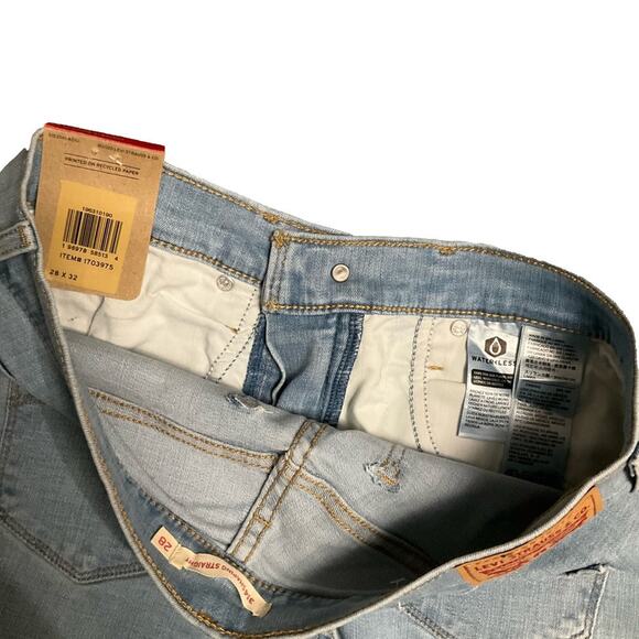 Levi's Ladies 314 Jeans Stretch Shaping Straight Tummy Slimming Size 6 NEW - Picture 6 of 11
